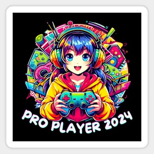 Pro player 2024 gamer girl Magnet